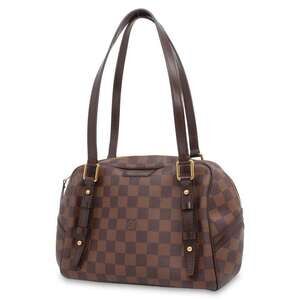 Louis Vuitton Shoulder Bag Damier Ebene Brown Rivington